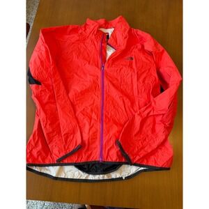 The North Face Women's Verto Windbreaker XL/TG Coral Pink FlashDry Floral Back‎